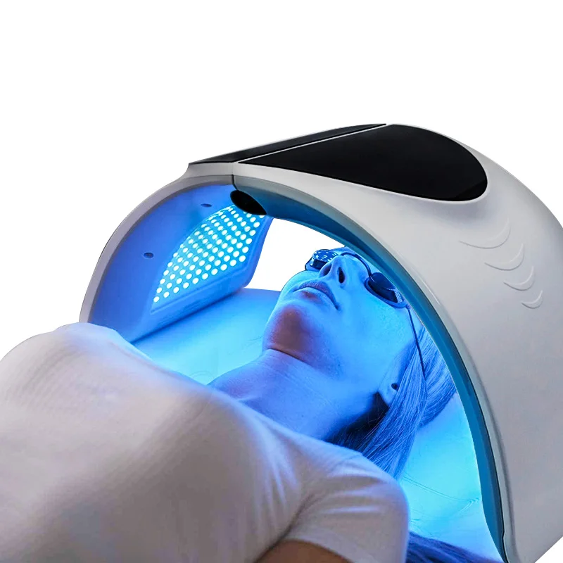 Оптовая продажа; 4 вида цветов ФДТ светодиодная Фотон инфракрасная сауна маска для ухода за кожей лица устройство фотодинамической терапии для Омега светодиодной терапии машина для отбеливания