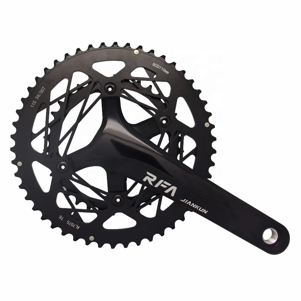 Jiankun Road Bike Crankset with 110BCD Square Hole, 170/175mm