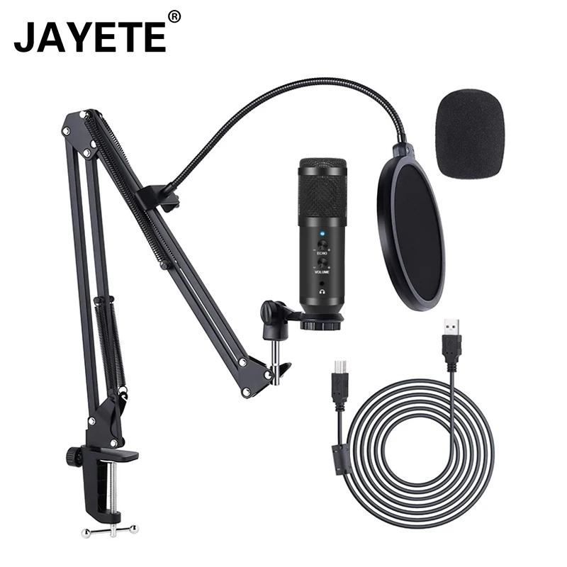 Pro Studio Recording USB RGB with Cardioid Equipment BM800 Headphone  Monitor Condenser Mic Set Microphone for Gaming