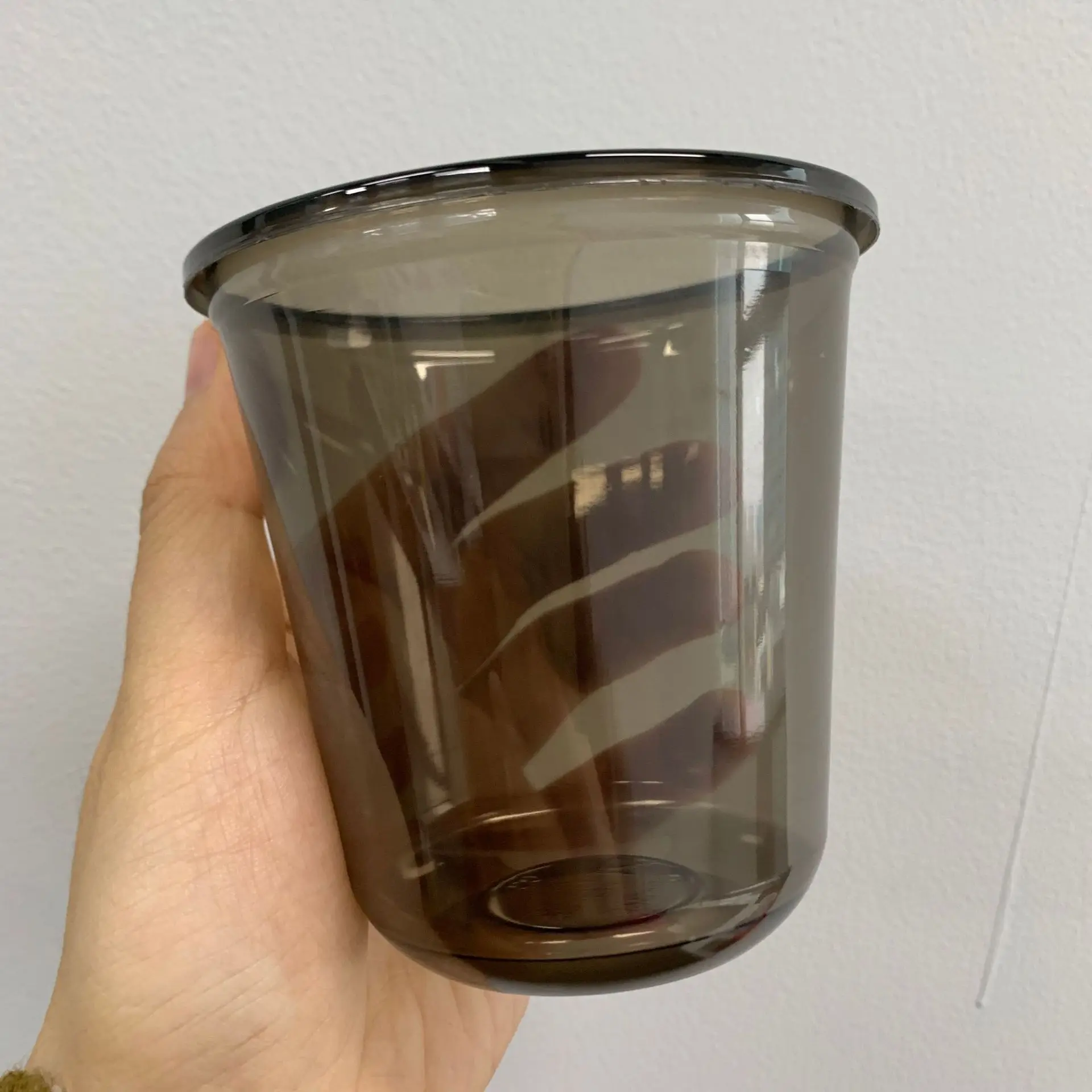 New Arrival Spot Single Layer Plastic Black Coffee Cold Drink Juice