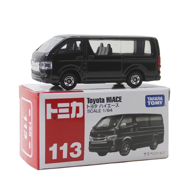 Tomy 1:64 Diecast Model Cars - Black Classic Hiace Toy