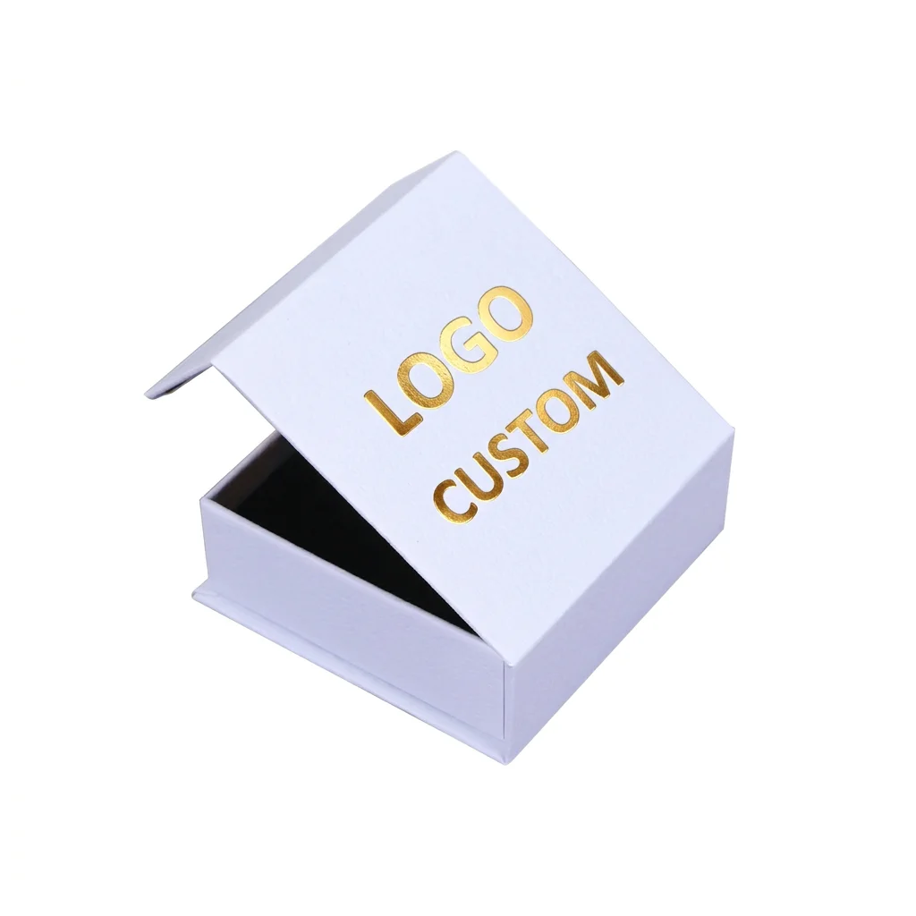 Custom Jewelry Box Cosmetics Gift Box Magnetic Closure Cardboard Box with Insert UV Advantage Embossed Printing