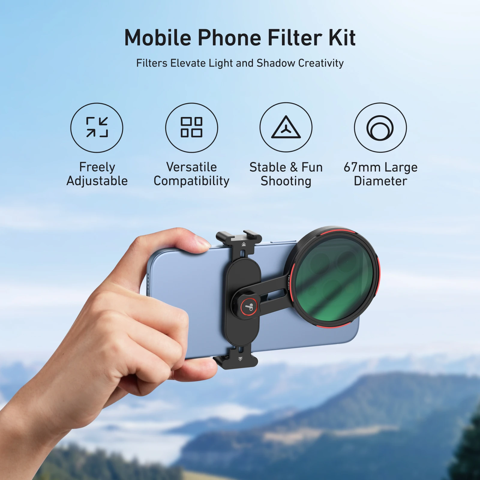 TELESIN Black Mist Filter for Phone & Camera