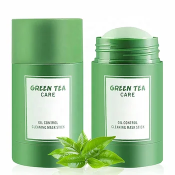 Wholesales Private Label Organic Green Tea Clay Mask Stick Moisturizing Acne Removal mask stick green