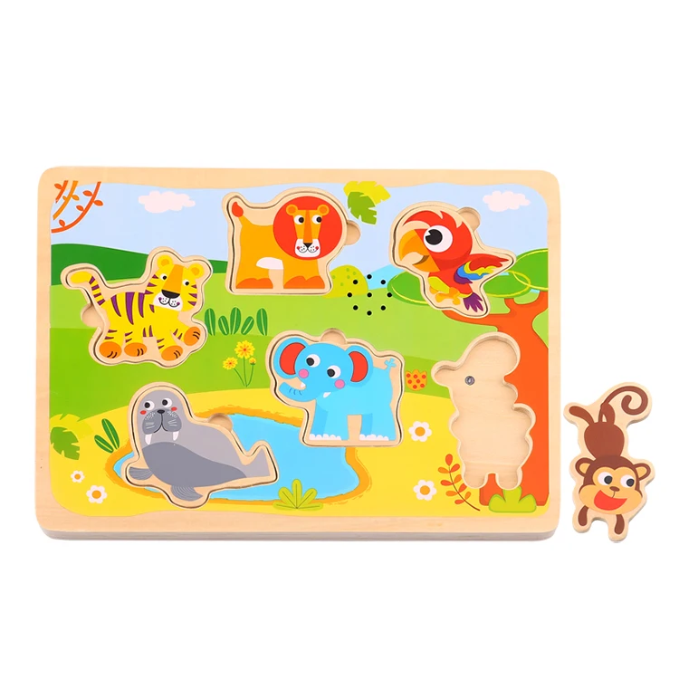 safari wooden animal puzzle