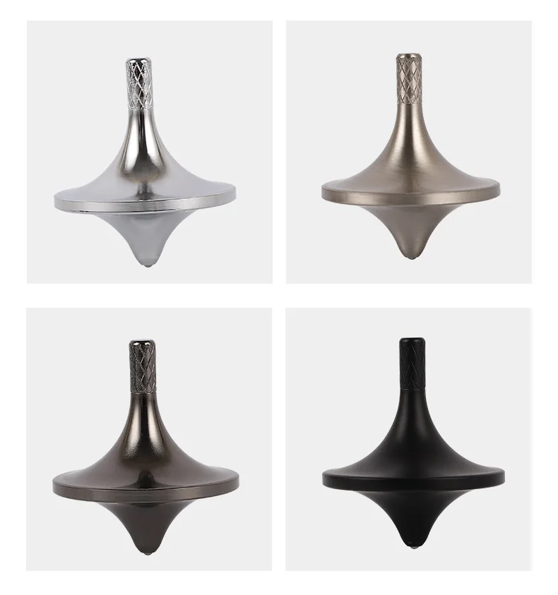 Изысканный латунный вращающийся Топ, превосходный элегантный идеальный баланс, сделанная металлическая кинетическая настольная маленькая игрушка EDC