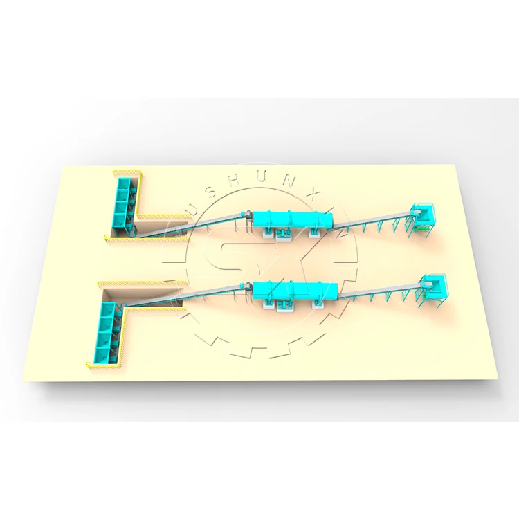 Большая емкость, смешивающая машина для смешивания удобрений с китайской фабрики Shunxin