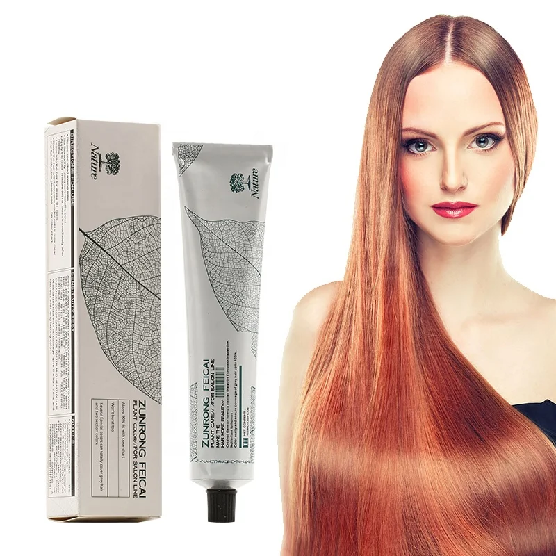 Formulação orgânica permanente por atacado para salão de beleza com baixa amônia laranja cor de cabelo creme tintura de cabelo para salão profissional