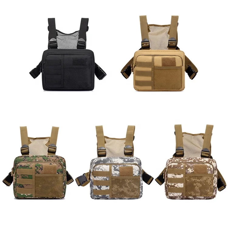 Mountaineering Compact Huntingtrauma Camouflage Men Messenger Vest Chest Crossbody Bag Waterproof Tactical Sling Bags