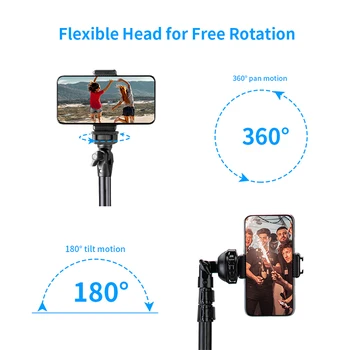 Fotopro Premium Quality Portable Aluminum Extendable Photography Smartphone Vlogger Selfie Standing Tripod detail image