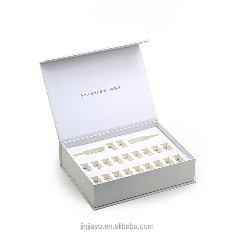 Caja de regalo de papel magnética personalizada de lujo con logotipo propio y revestimiento de espuma para cosméticos