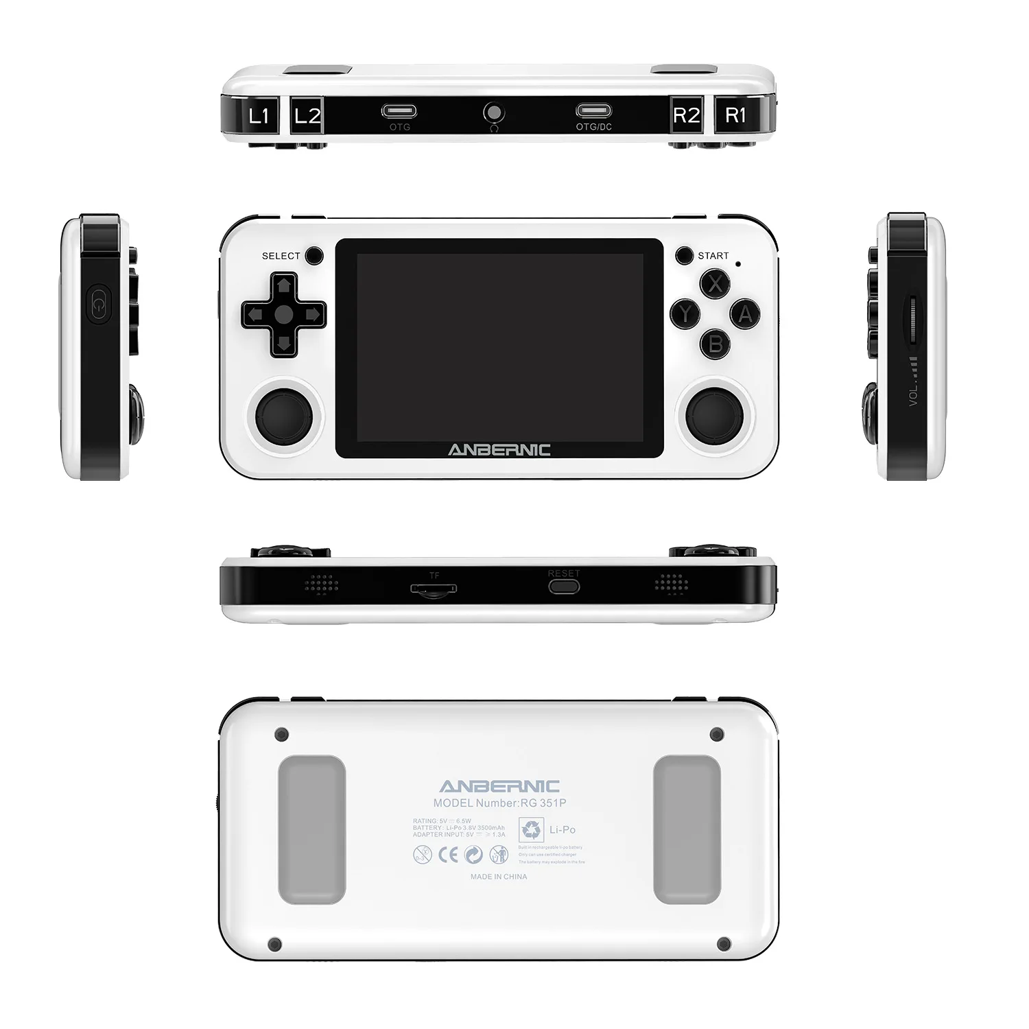 Anbernic RG351P Vibration outlets Handheld Game Console 3.5 inch Screen Game Player