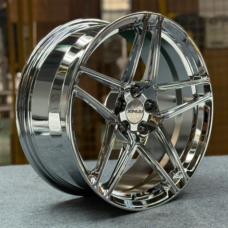 XL 1-Piece Monoblock Chrome Deep Dish Concave Custom Forged Wheel 5x114.3 5x120 5x112 Car Alloy Wheels 17-23 Inch Rim - Image 1