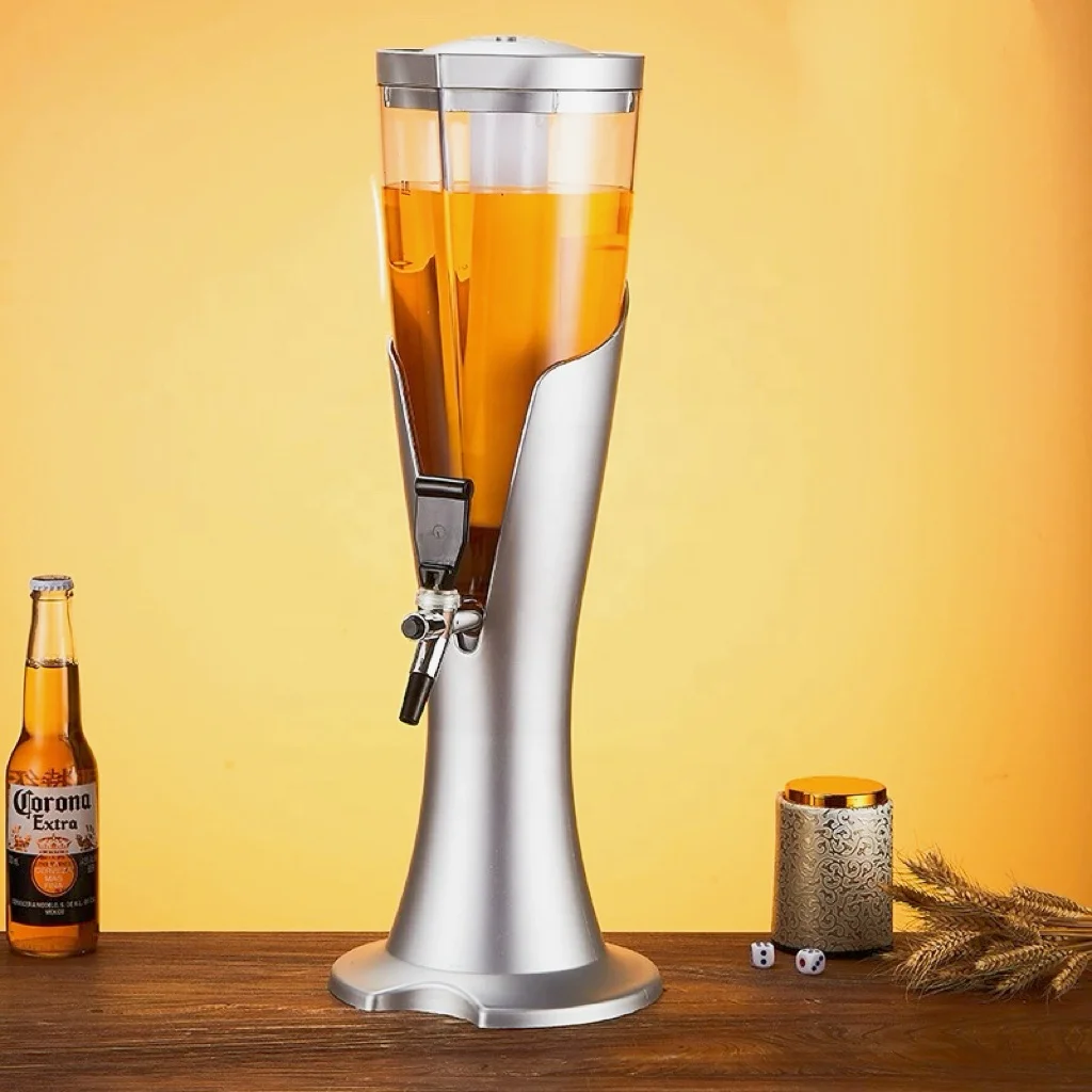 Customizable Outdoor Party Drink Dispenser with Tap Table Top Draft Beer Tower for Hotels Events Juice Cola Water Dispenser