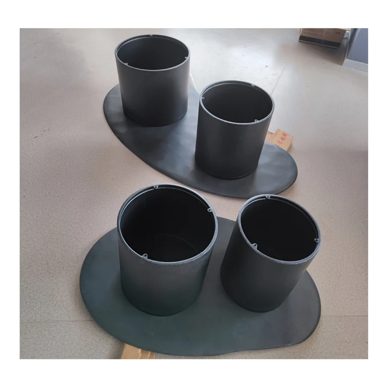 SH STONE Natural Stone Uneven Surface Modern Customized Black Marble Coffee Table for Both Outdoor and Indoor