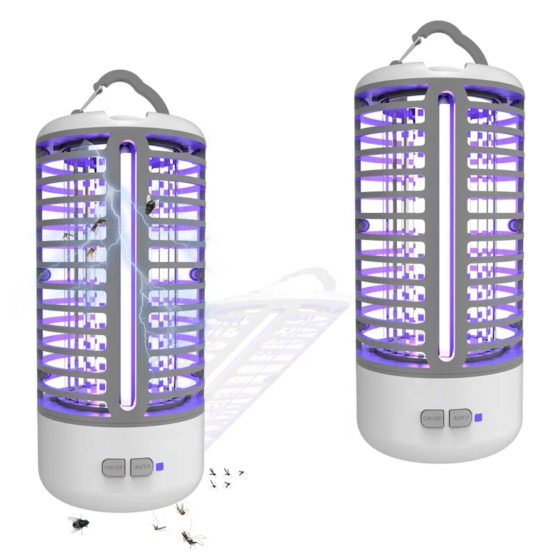 Saijzek New Arrival Outdoor Indoor Rechargeable 2500mah  mosquito Insect Bug Zapper Lantern Bug Light Zapper Mosquito Bug Zapper