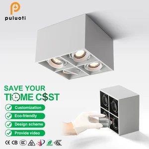 Factory Outlet White MR16 LED Rounded Ultra-thin Surface Mounted Anti-glare Ceiling Lamp Downlight Spotlight for Indoor Lighting