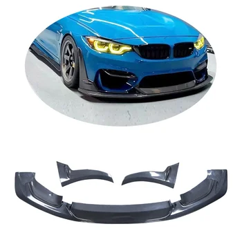 Front Lip For BMW F80 M3 F82 F83 M4 Carbon Fiber Front Bumper Lip Splitter Spoiler 2014-2019