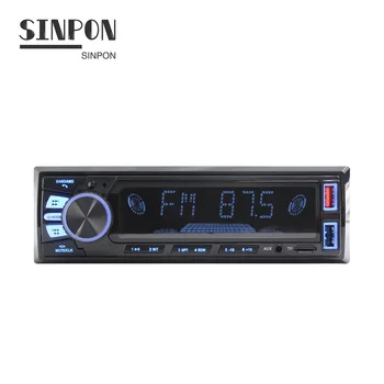 Charger 2 Dual USB Car Auto Radio 12v 24v In-dash 1 Din Fm Aux In Receiver Sd Usb Mmc Wma Ape Flac Car Mp3 Player With BT Audio