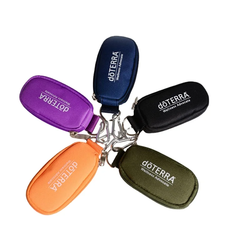 10 Hold 1ml 2ml Essential Oil Keychain case Portable Storage Bag doterra Pouch