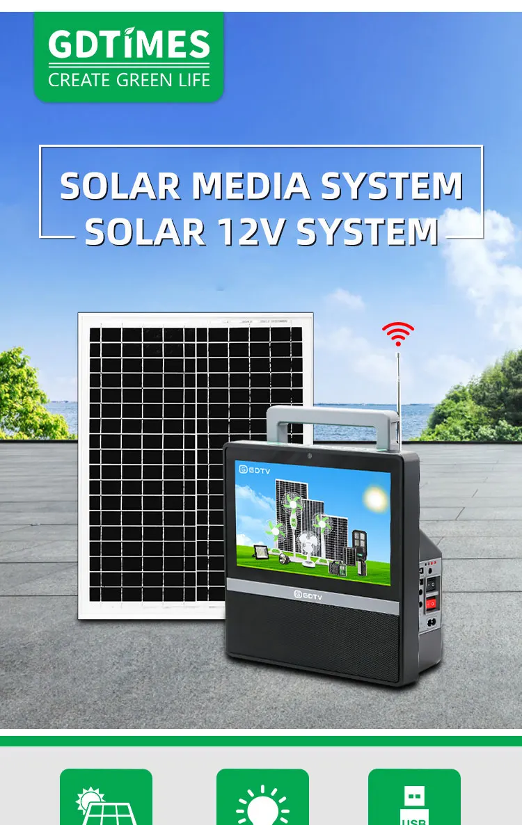 Hot-selling Solar TV Long Battery Life Convenient Carry Clear Video-Solar Related Product