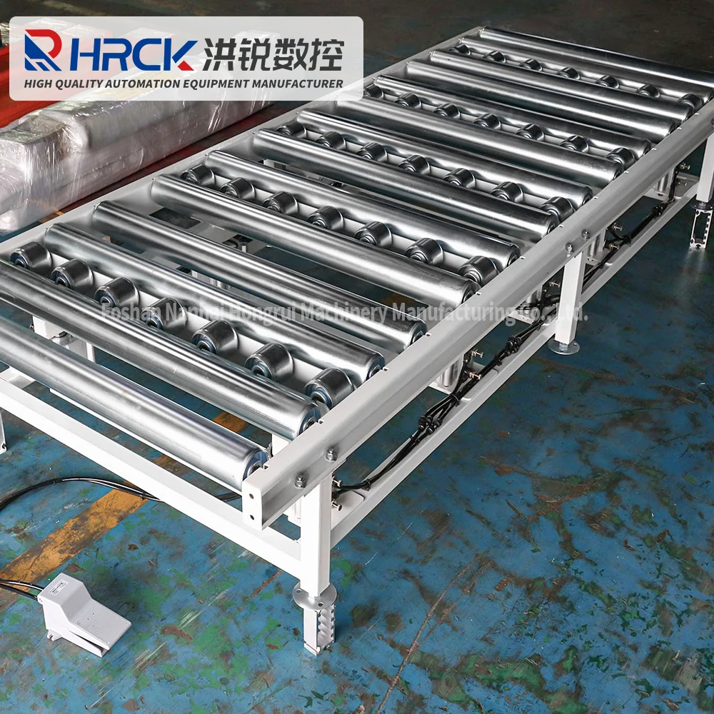 Hongrui Roller Conveyor Ball Table suitable for wooden door manufacturing plants