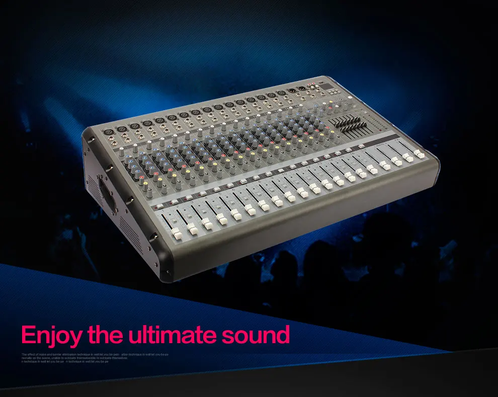 Professional 16 Channel Power Mixer With Ce Certificate Power Mixer 16