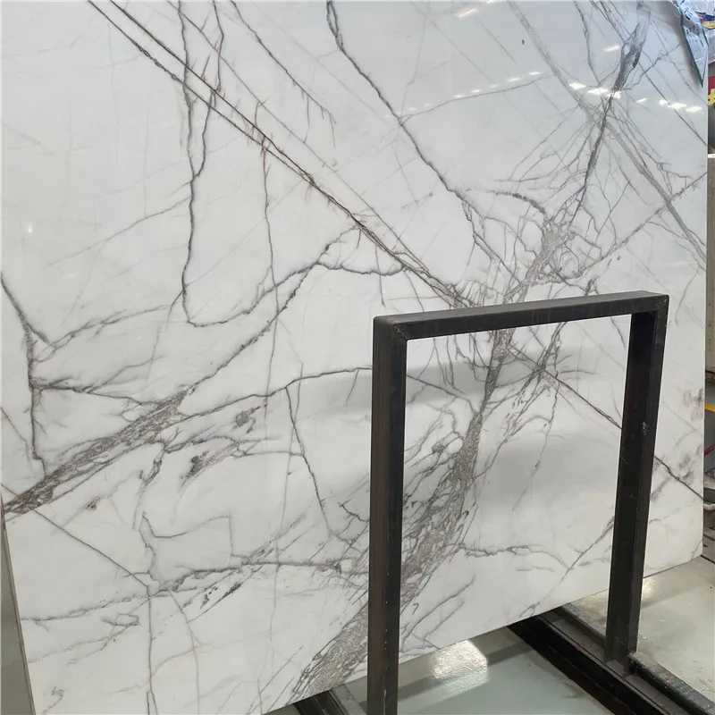 Advantageous Marble Products White Stone Slab Tiles For Paving Stone flooring wall White Spider Marble