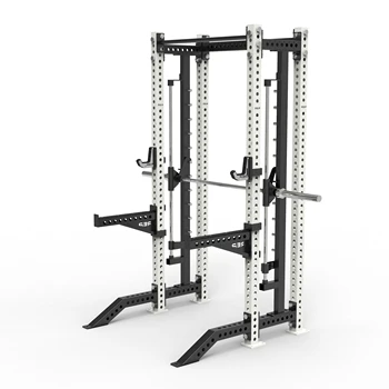 2024 New  Heavy duty commercial gym fitness exercise equipment power cage functional trainer squat rack smith machine power rack