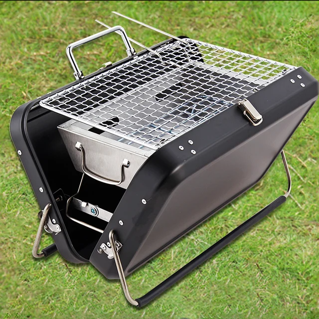 Outdoor Portable bar Bbq Grill Easily Assembled Folding Grill Camping Portable Charcoal Bbq Grill Mini