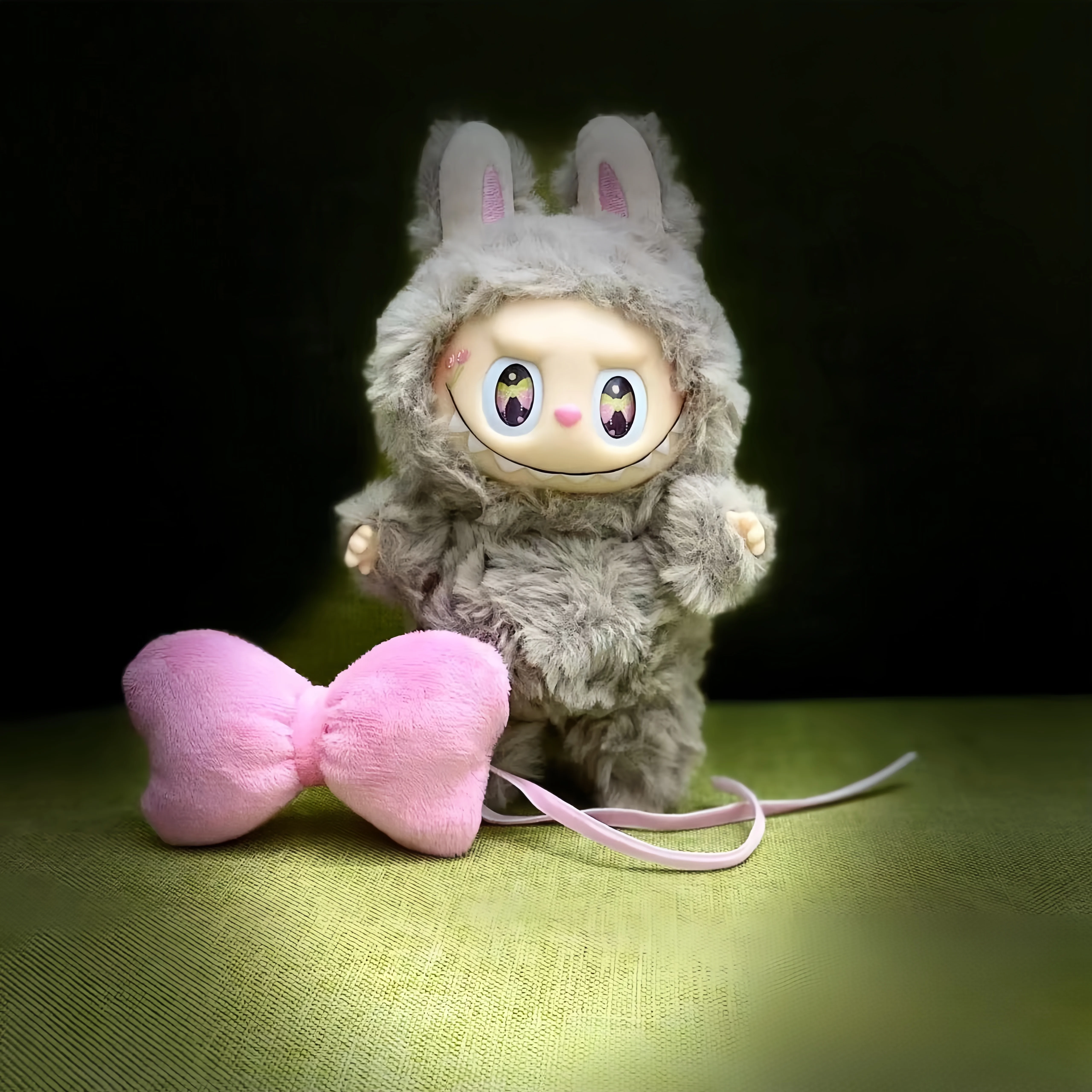 Labubu First Generation PopMart Macaron Mini Blind Box Plush Toy ...