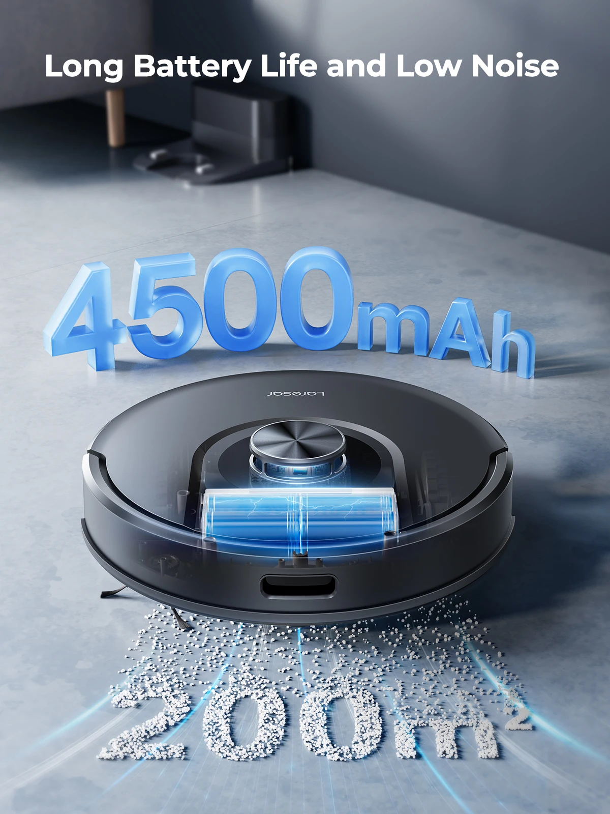 Laresar Mars01 Robot Cleaner Sweep Vacuum Mop Tuya Control Vacuum 5000Pa Suction Power Laser Robot Vacuum Cleaner