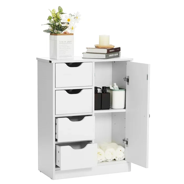 Лидер продаж, современный деревянный автономный шкаф для ванной комнаты, деревянный шкаф для хранения для дома, мебель для ванной комнаты