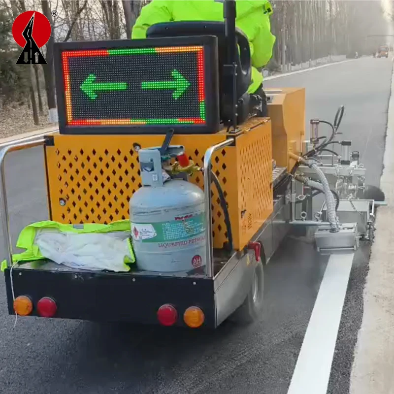 Многофункциональная термопластичная дорожная маркировочная машина среднего типа LXD