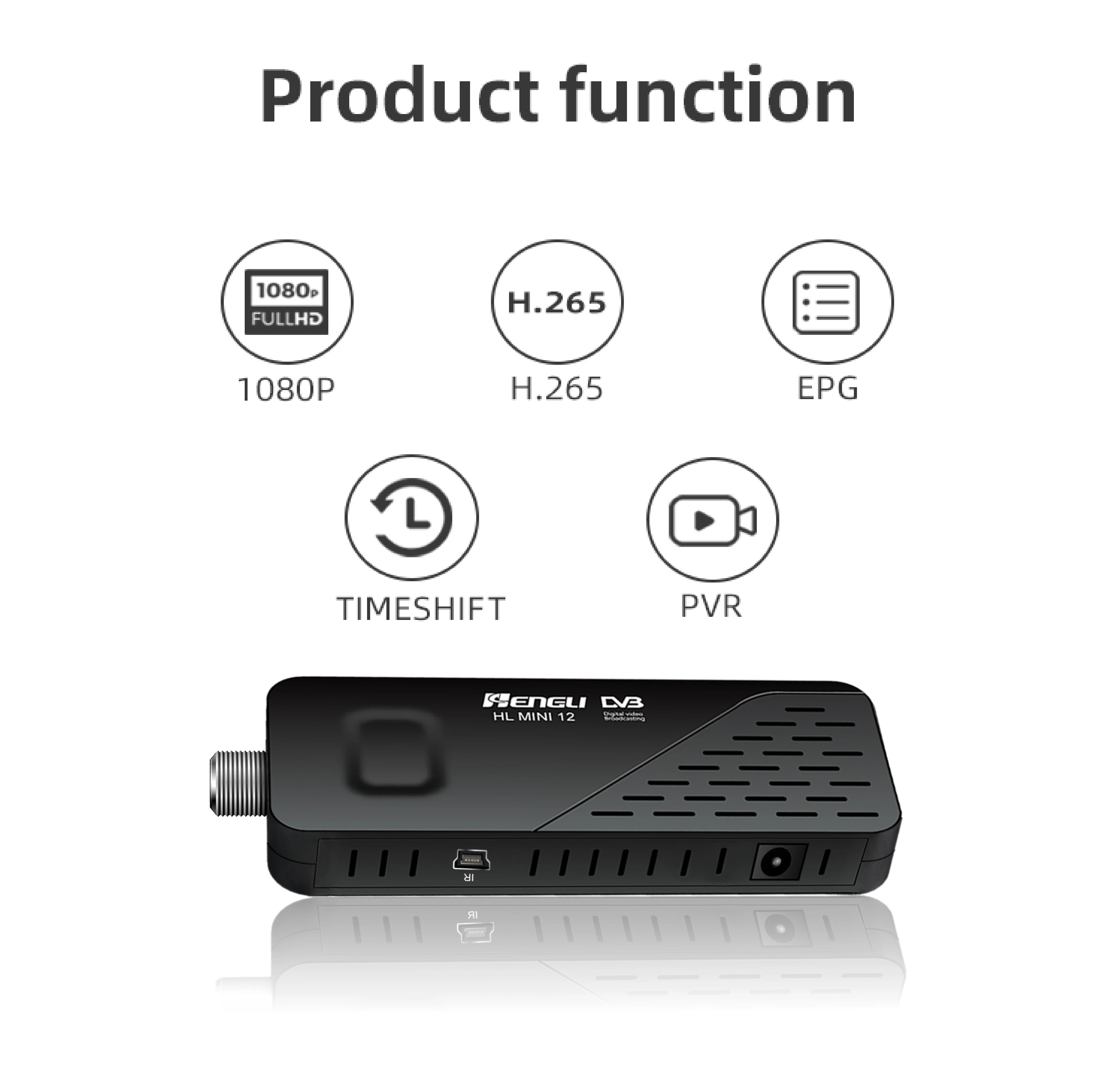 ISDB-T Digital TV Tuner Receiver H.264 Set-top Box  Isdbt Terrestrial Set Top Box Mini Dongle Stick