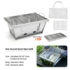 One-unit barbecue oven (delivery storage bag + baking net)