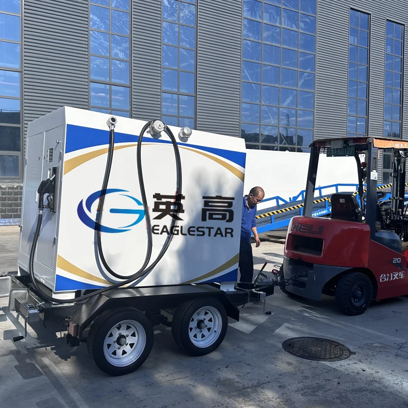 Mini Container Refueling Station Skid Fuel Station Equipment Fuel Dispenser for Mobile Gas Station