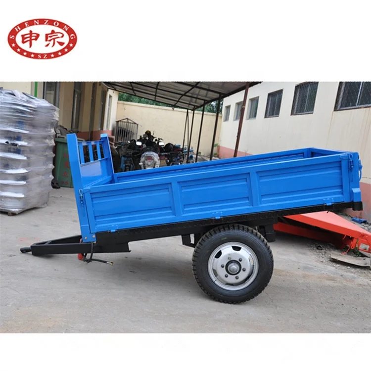 農業用トレーラー 小型農場用ダンプトラクタートレーラー シングル