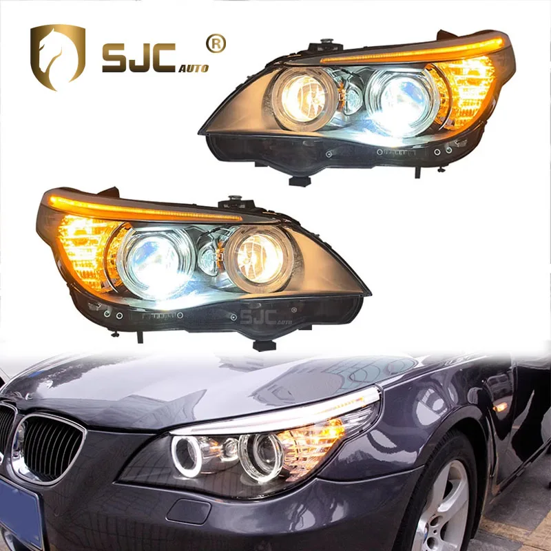 SJC otomatik BMW 5 serisi E60 far takımı 03-10 için uygun modifiye