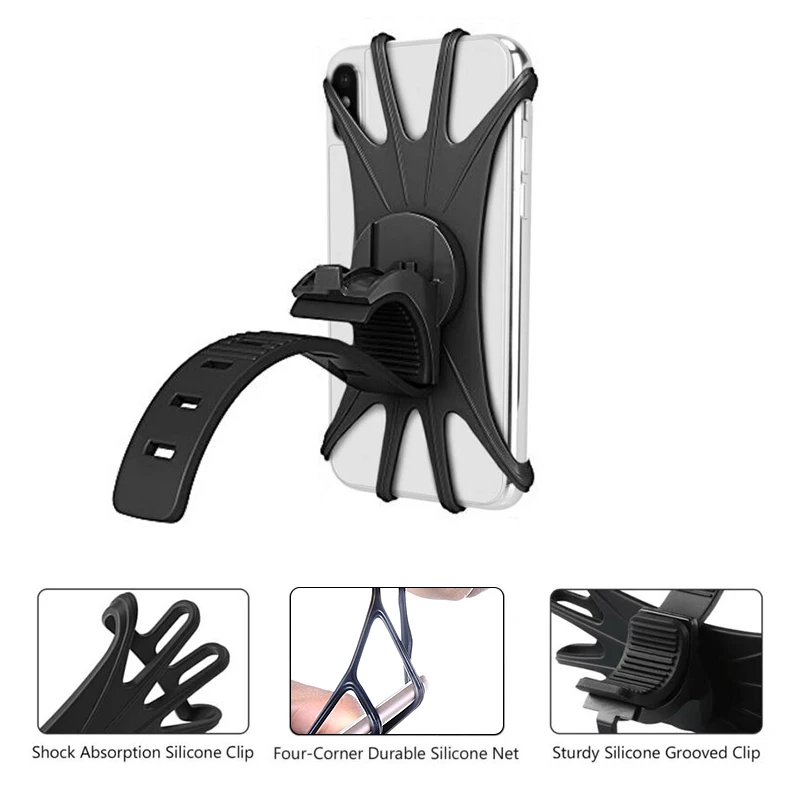 Superbsail High Quality 360 Degree Adjustable Phone Holder E-scooter Universal MTB Road Bike Phone Holder Bicycle Accessories details