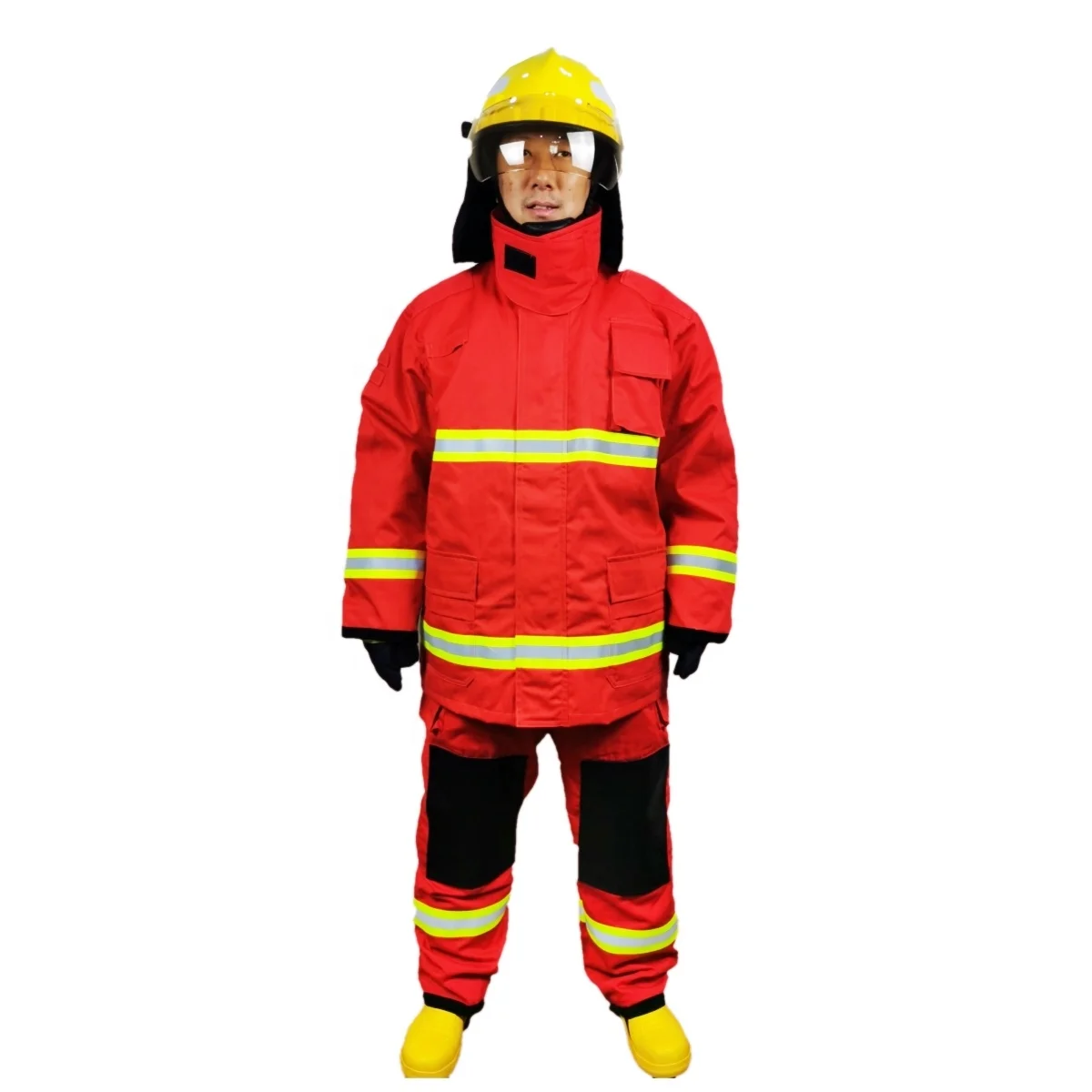 Long Sleeve Fireman Fighter protection Resistant Retardant Fire Fighting Suit