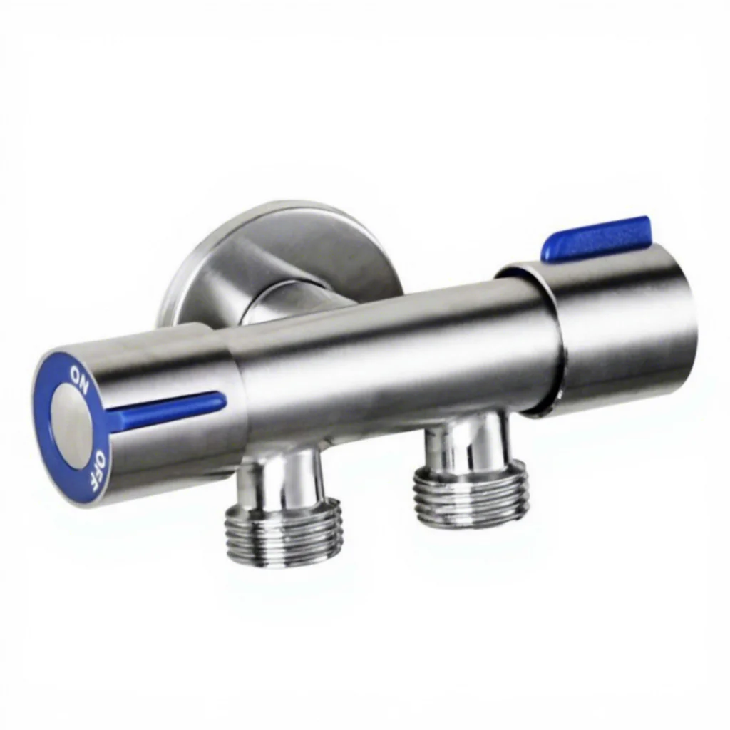 304 Stainless Steel Adjustable Modern Simple Design Toilet Angle Valve with 3-Year Warranty