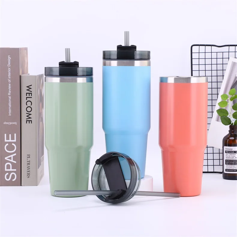 Дорожные кофейные кружки с вакуумной изоляцией, из нержавеющей стали 304, 500 мл