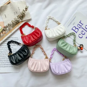 Beautiful Children Handbags for Girls Wholesale Pu Design Crossbody Bag Women Fashion New Styles Small Colorful Kids Purse