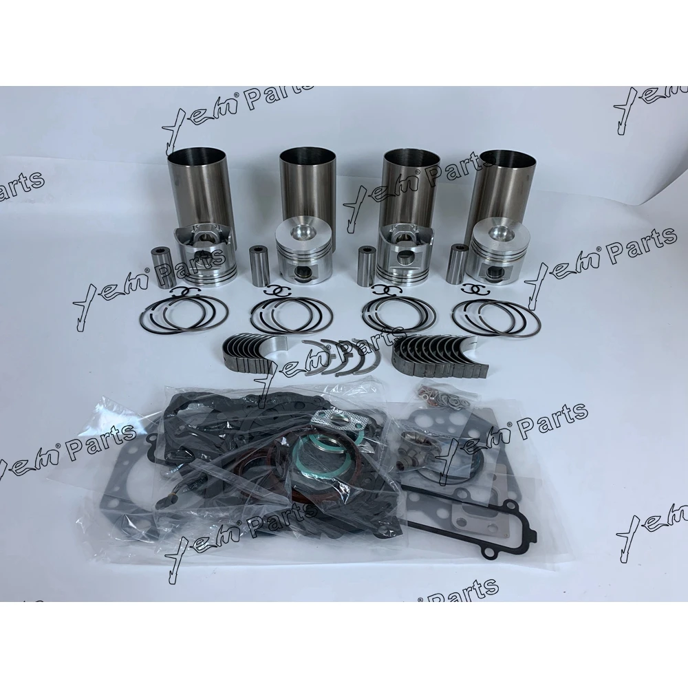 15B Engine Repair Kit With Cylinder Piston Rings Liner Gaskets Bearings for Toyota