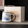 Yangzhi jade porcelain office cup, see picture