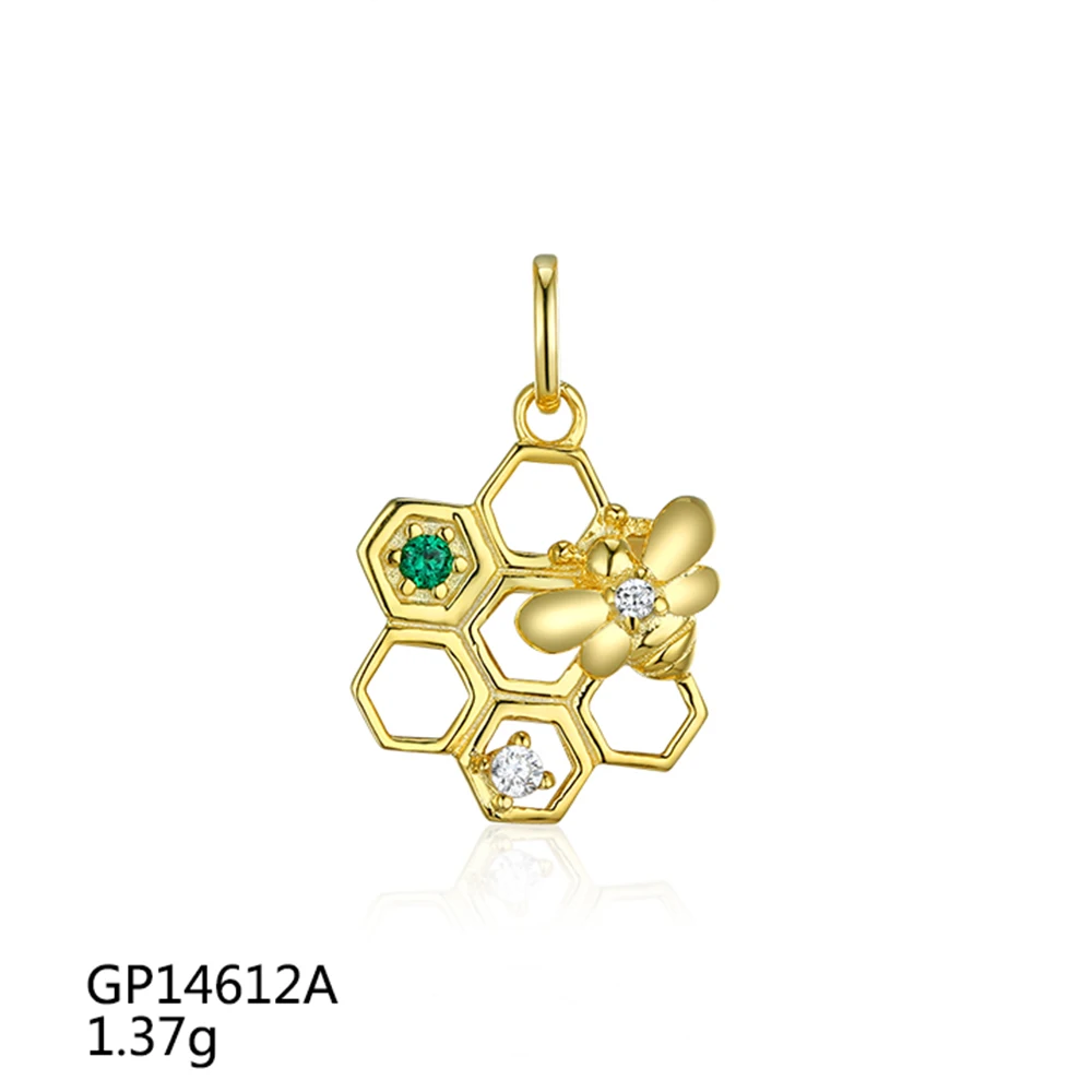 Grace Jewelry Gold Plated Luxury Bee Nano Custom Necklace Fashion