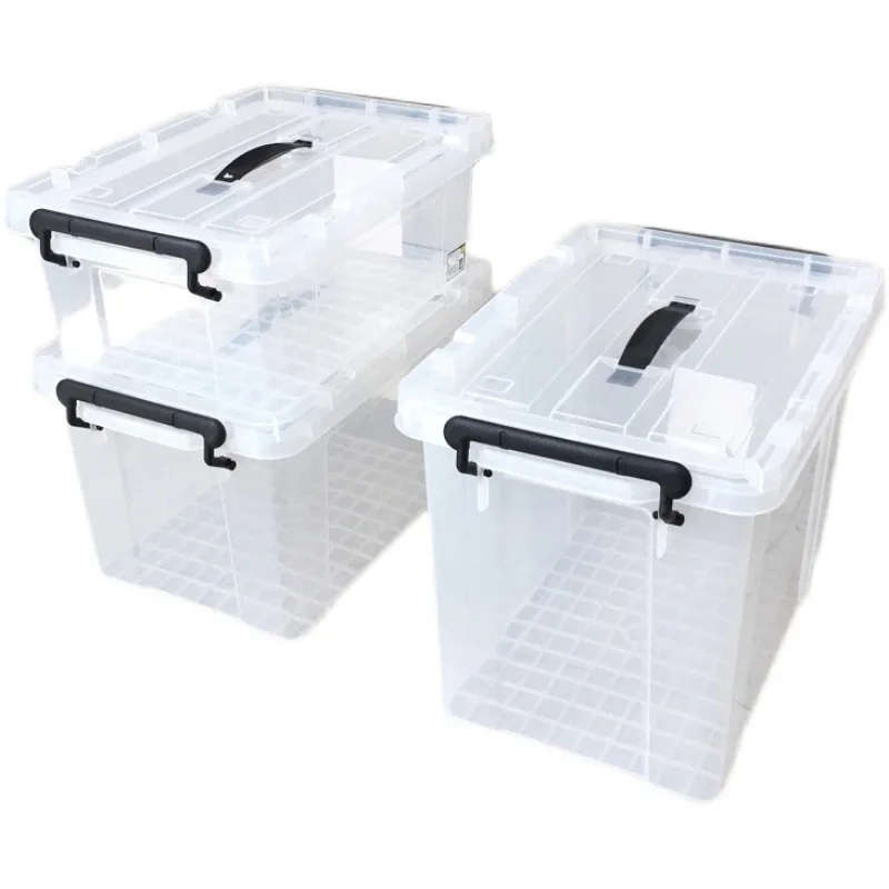 Wholesale 70 Quart/66 Liter Ultra Box Clear With White Lid and Black  Latches Tote Organizing Container Plastic Storage Bins