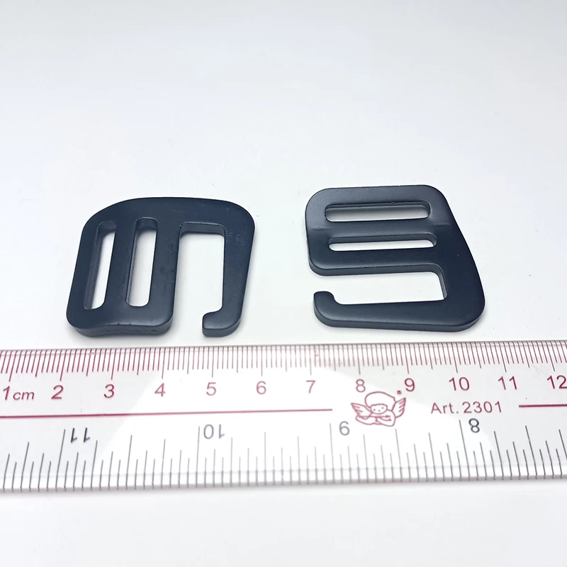 Sourcing Map Lot 4 Boucles G Crochues 38mm – Ajusteurs Sangle Métal Noir Mat Pour Sacs & Ceintures