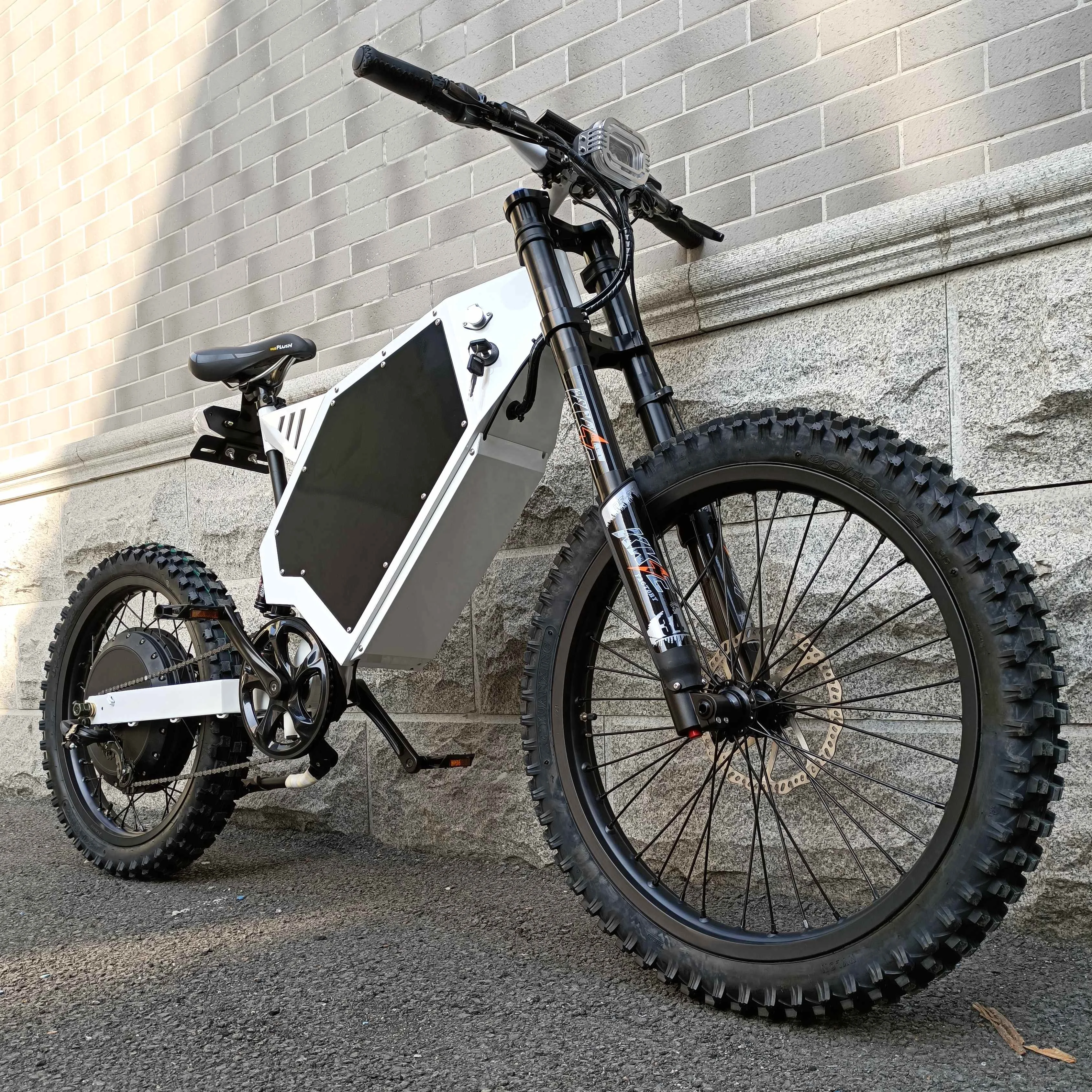 常州ドメイン電動自転車フルサスペンション72V電動シティバイク26 